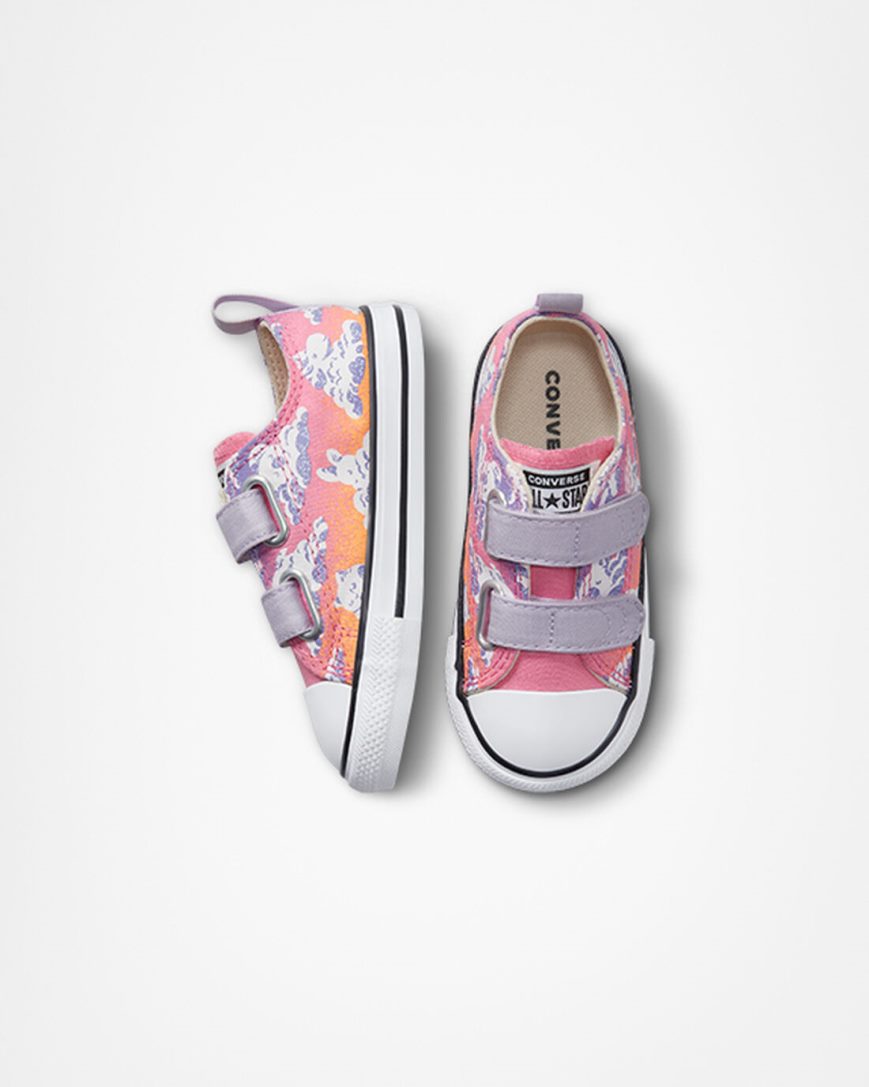 Girls' Converse Chuck Taylor All Star Easy-On Cloud Gazer Low Top Shoes Purple / Pink | AU C3496V